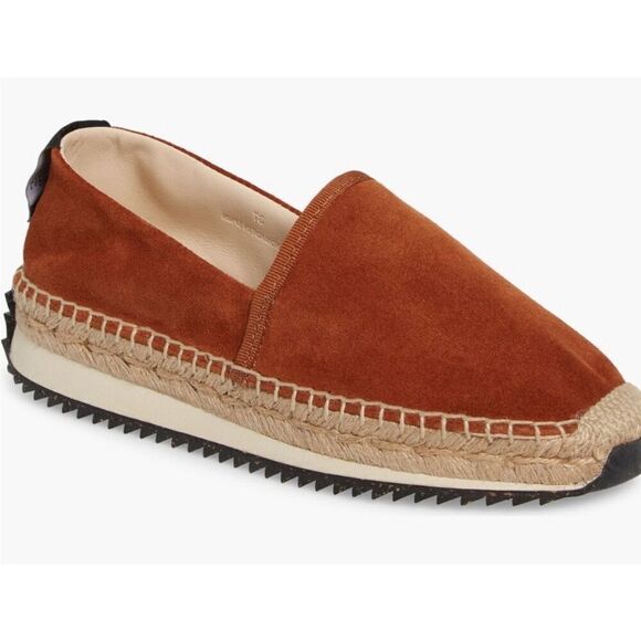Rag & Bone Suede RB Espadrille Runner in Redwood Tan NWOB Size 8 - Picture 1 of 7